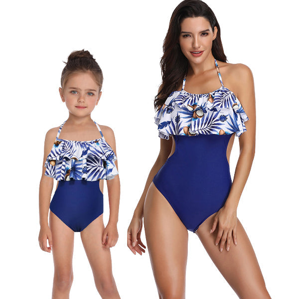 Matching Mom or Daughter Blue Crush One-Piece Swimwear matching bikinis Iconix 