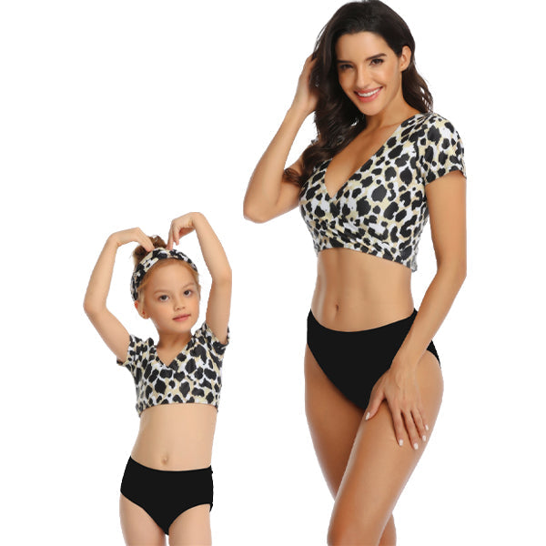 Matching Mom or Daughter Leopard Lover Two-Piece Bikini matching bikinis Iconix 