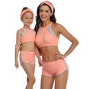 Matching Mom or Daughter Pink Neon Two-Piece Bikini matching bikinis Iconix 
