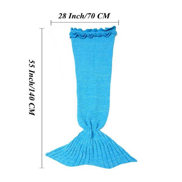 Mermaid Tail Blanket (Kids Size) Pink, Blue and Purple | 788 Iconix 