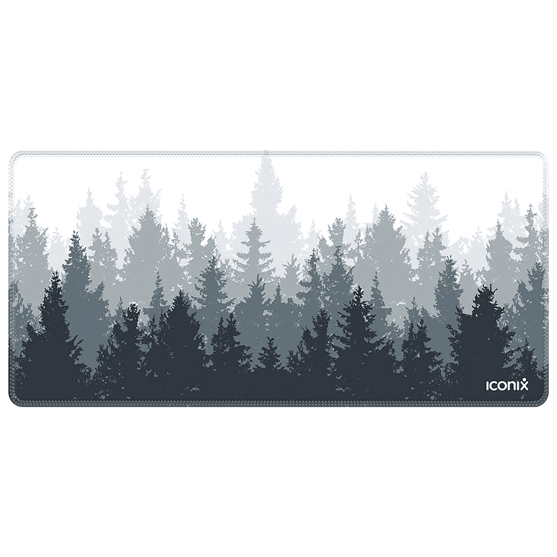 Misty Forest Full Desk Coverage Gaming and Office Mouse Pad Mouse Pads Iconix 