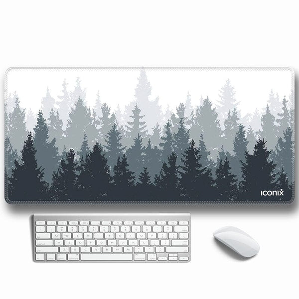 Misty Forest Full Desk Coverage Gaming and Office Mouse Pad Mouse Pads Iconix 