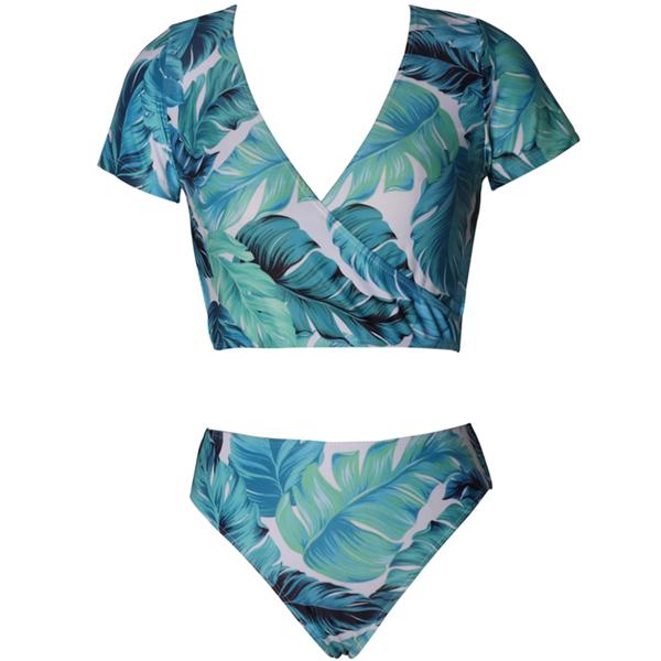 Mom or Daughter Blue Lagoon Crop Matching Bikini bikini Iconix 