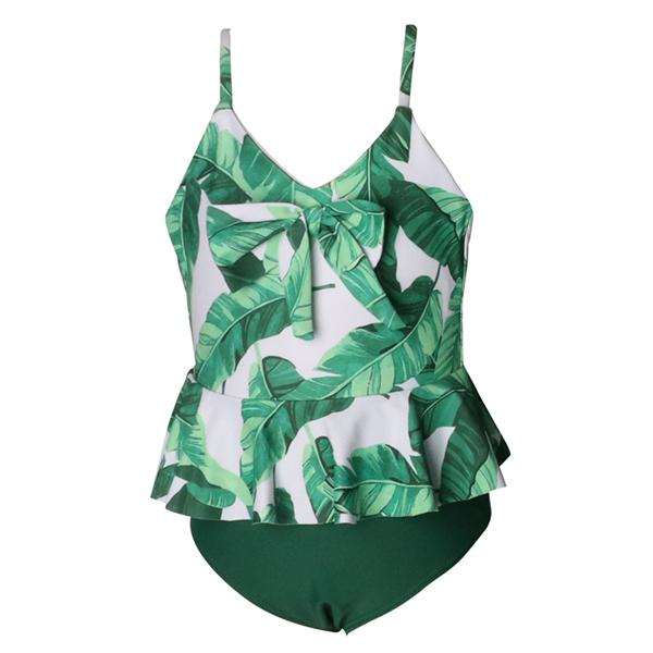 Mom or Daughter Green Tropics Matching Bikini bikini Iconix 