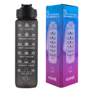 Motivational Time Marker Water Bottle - Black Running Accessories Iconix 