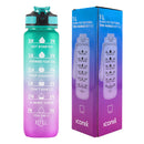 Motivational Time Marker Water Bottle - Green and Purple Running Accessories Iconix 