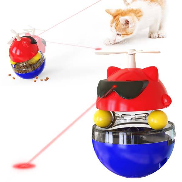 Multifunctional Electric Lazer Pointer Cat Food Dispenser and Toy Iconix 
