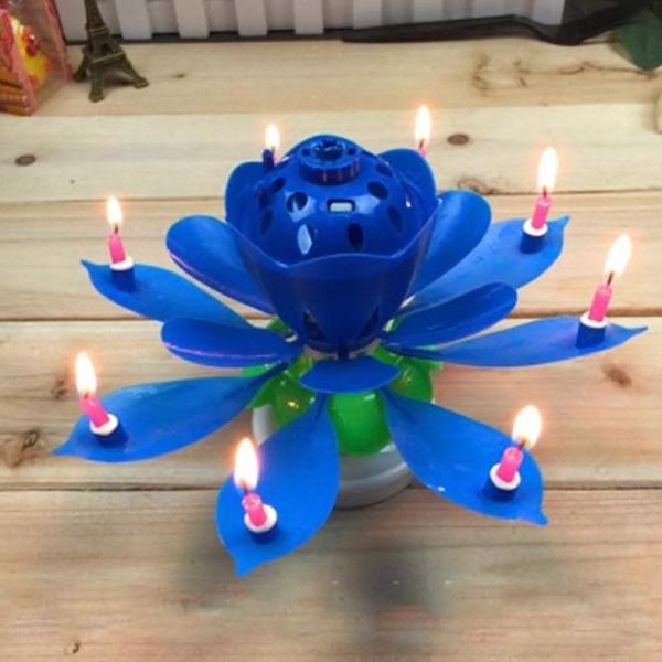 Musical Flower Rotating Birthday Candles Party & Fun Iconix 