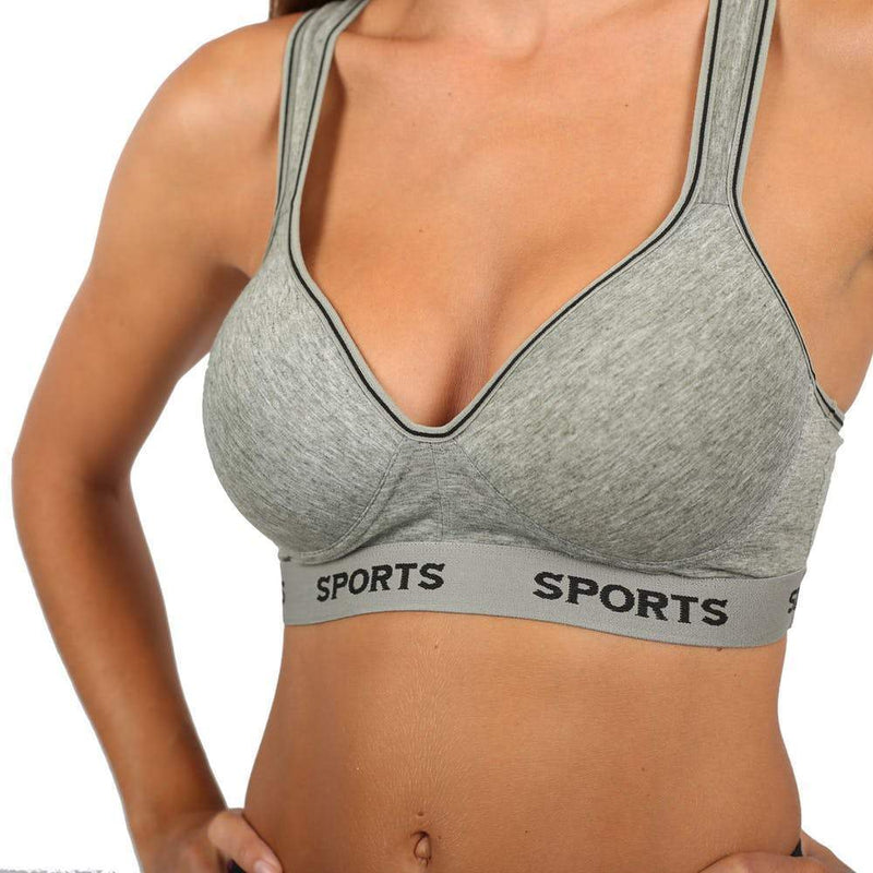 Pack of 6 Colour Wireless Sports Bra's - 8911 (Limited Sizes Available) Fashion Iconix 