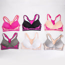 Pack of 6 Colour Wireless Sports Bra's - 8922--32B available sports bras Iconix 