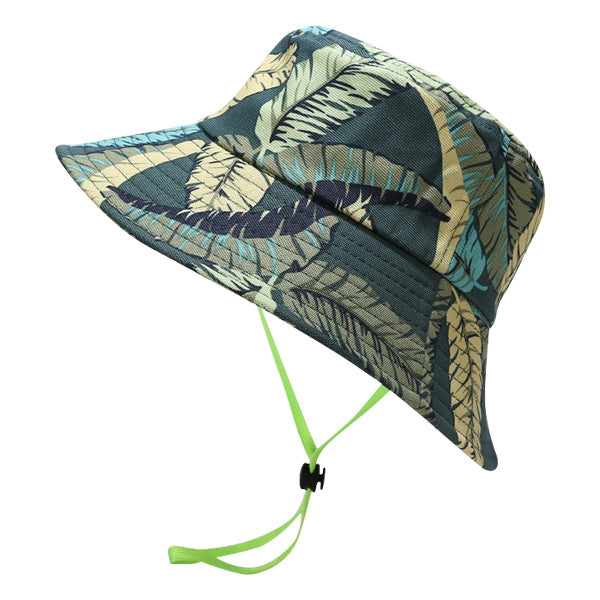 Palm Leaf Bucket Hat with Drawstring bucket hat Iconix 
