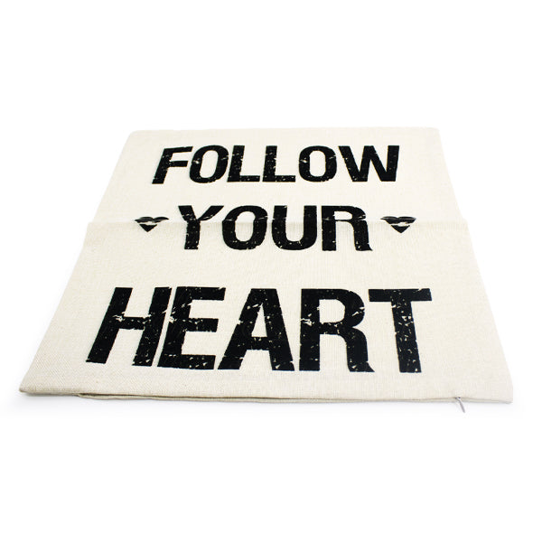 Pillow Case - Follow Your Heart bedroom decor Iconix 