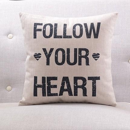 Pillow Case - Follow Your Heart Iconix 