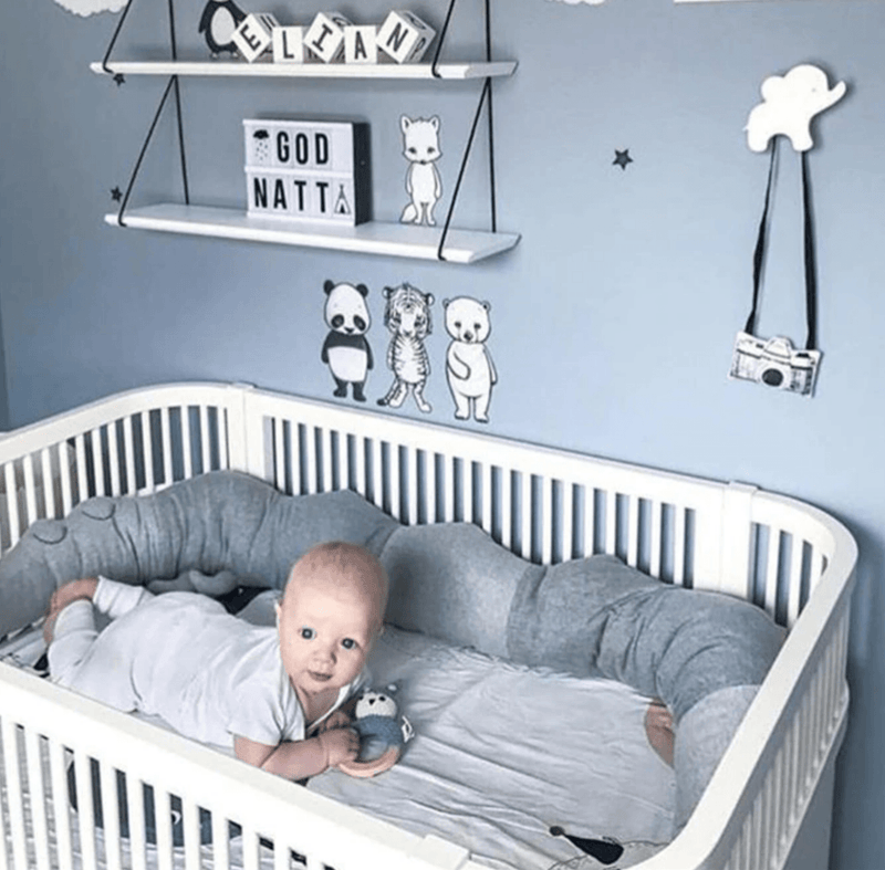 Plush Baby Crocodile Cot Bumper