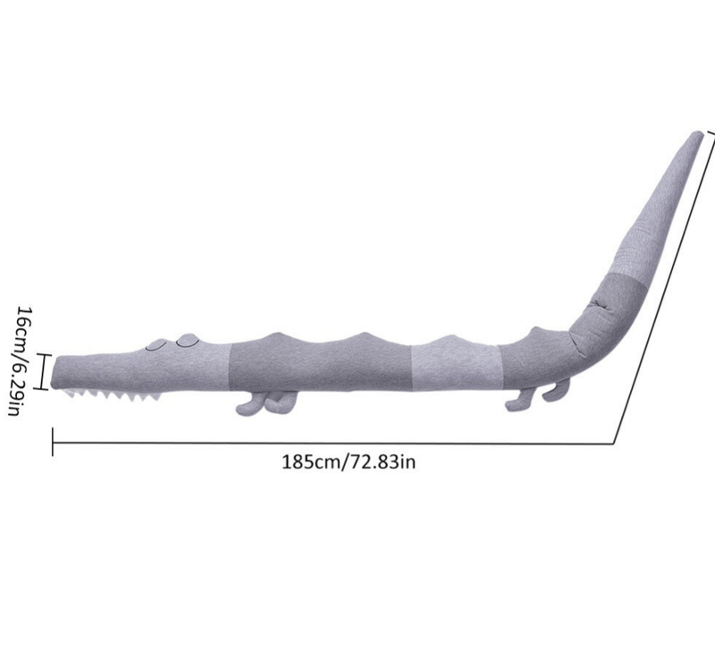 Plush Baby Crocodile Cot Bumper