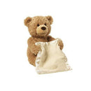 Plush Peek a Boo Talking Teddy Bear Kids Iconix 