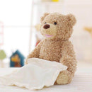 Plush Peek a Boo Talking Teddy Bear Kids Iconix 