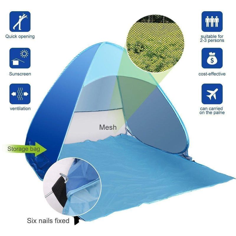Pop-Up Beach and Camping Tent Outdoor Iconix 