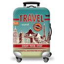 Printed Luggage Protector - Adventure Luggage Protector Iconix 