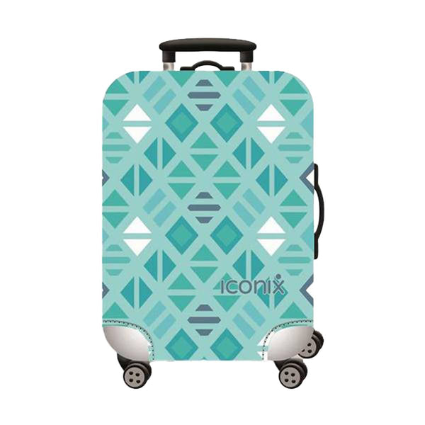 Printed Luggage Protector - Blue Diamonds Luggage Protector Iconix 