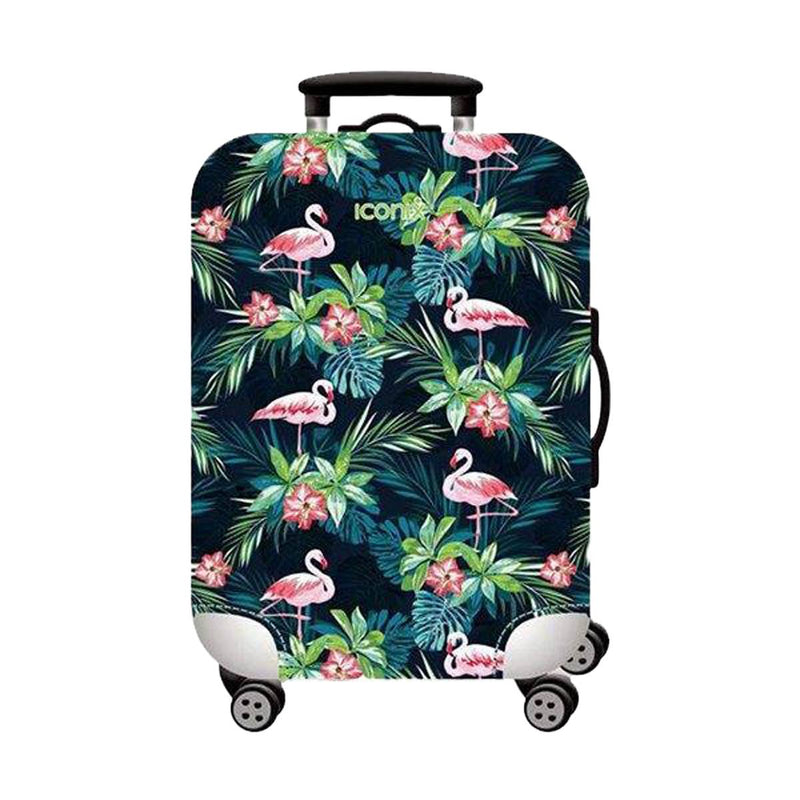 Printed Luggage Protector - Flamingo Fest Luggage Protector Iconix 