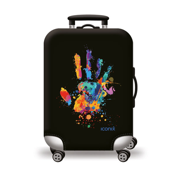 Printed Luggage Protector - Hands Off Luggage Protectors Iconix 