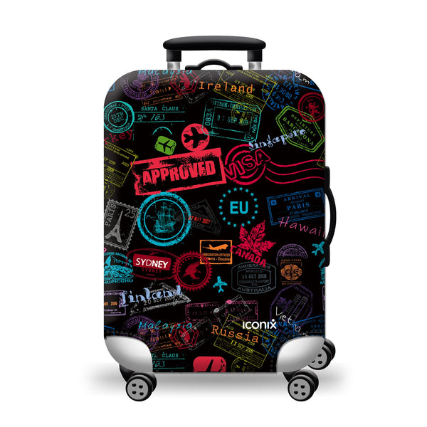 Printed Luggage Protector - Jetsetter Luggage Protectors Iconix 