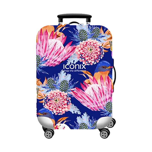 Printed Luggage Protector - Power Blue Luggage Protector Iconix 