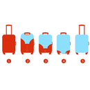 Printed Luggage Protector - World Map Backpacks & Travel Iconix 