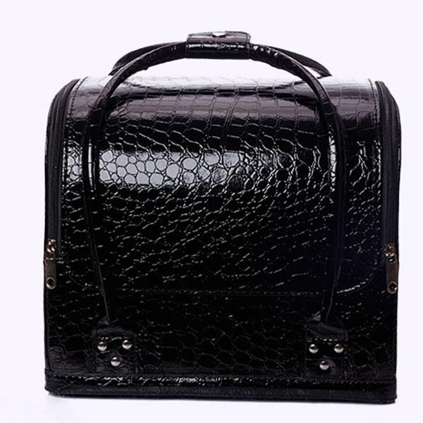 PU Leather 3-Layer Cosmetic Case Beauty & Fashion Iconix 