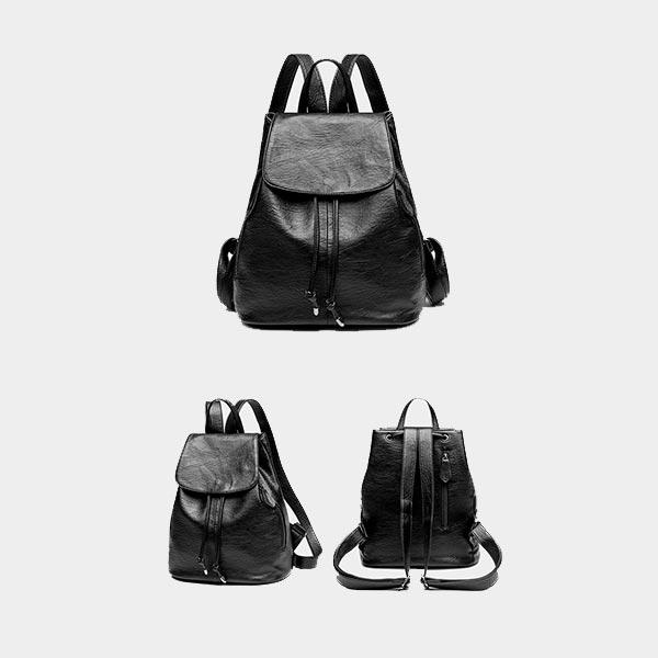PU Leather Ladies Drawstring Backpack | 6636 Backpacks & Travel Iconix 