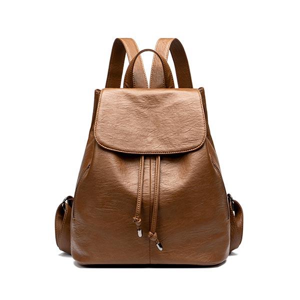PU Leather Ladies Drawstring Backpack | 6636 Backpacks & Travel Iconix 