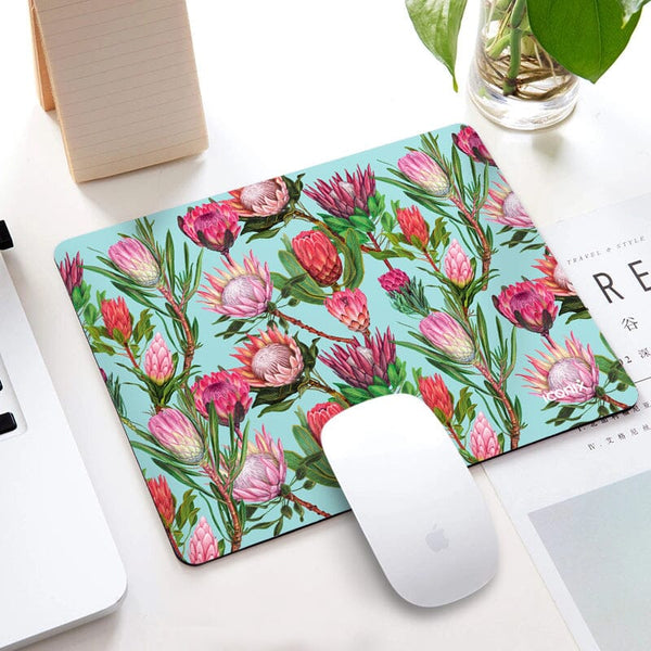 Rectangle Pink Protea Mouse Pad Mouse Pads Iconix 