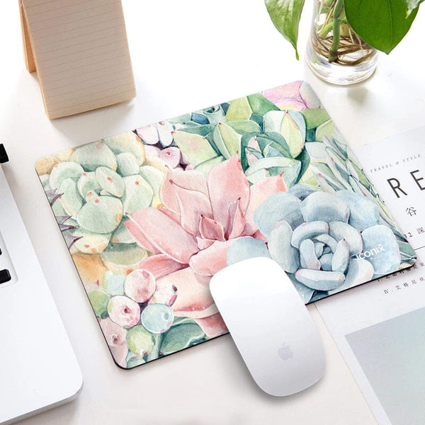 Rectangle Succulent Selection Mouse Pad Mouse Pads Iconix 