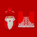 Red Santa Christmas Bathroom Decor | 3pc Party & Fun Iconix 