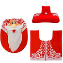 Red Santa Christmas Bathroom Decor | 3pc Party & Fun Iconix 