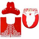 Red Santa Christmas Bathroom Decor | 3pc Party & Fun Iconix 