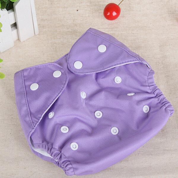Reusable Cloth Nappy Cover Baby & Toddler Iconix Purple 