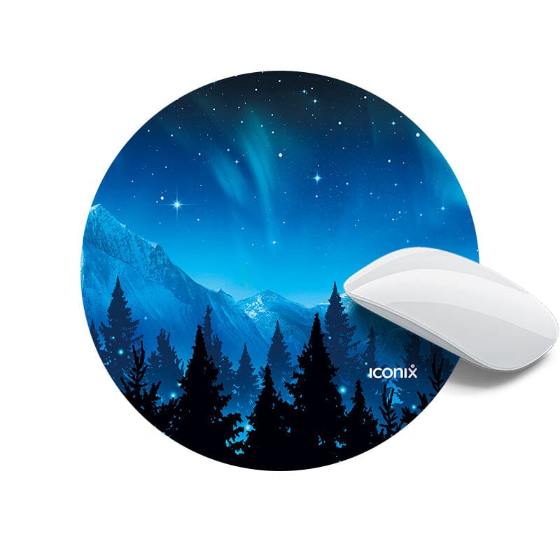 Round Mountain Views Mouse Pad Mouse Pads Iconix 