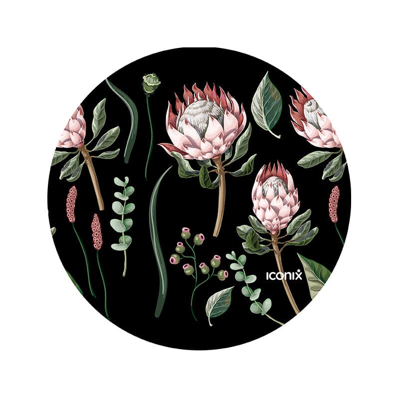 Round Protea Beauty Mouse Pad Mouse Pads Iconix 
