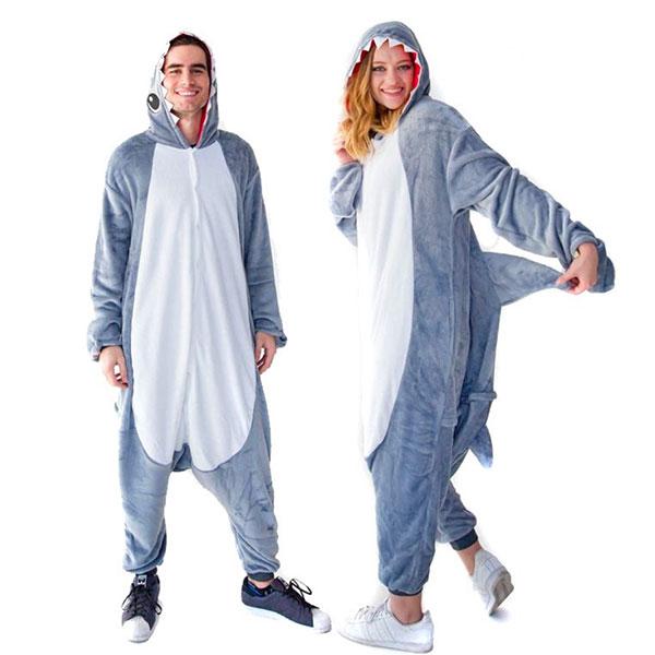 Shark Styled Onesie for Adults Iconix 