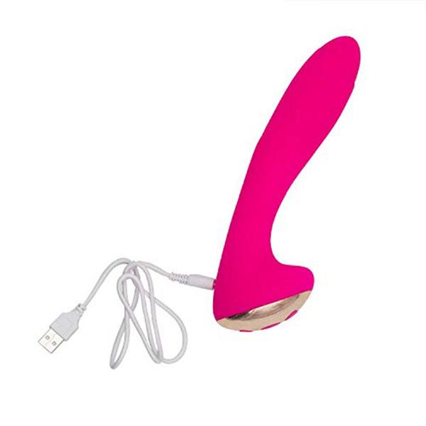 Silicone Rechargeable Vibrator with Heart Handle Iconix 