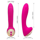 Silicone Rechargeable Vibrator with Heart Handle Iconix 