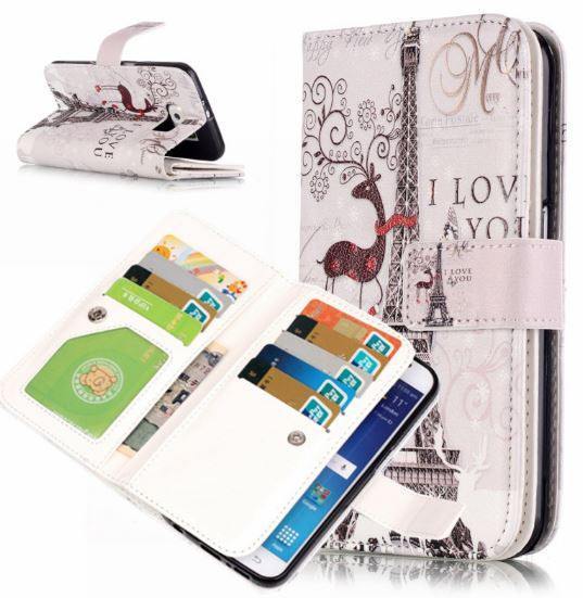 Smartphone Case with Attached Wallet Electronics Iconix iPhone 5 Eiffel Tower 
