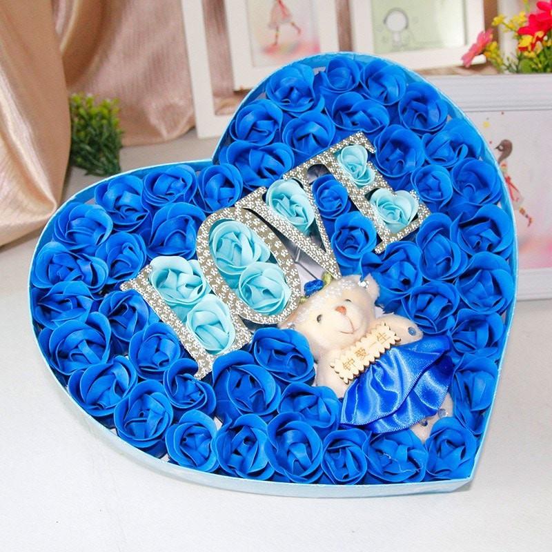 Soap Roses 51pcs Beauty Iconix BLUE 