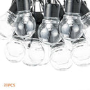 Solar Powered Retro Bulb String Of 10 / 20 LED Lights Lighting Iconix 20 LED Lights 