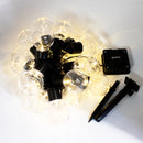 Solar Powered Retro Bulb String Of 10 / 20 LED Lights lighting Iconix 