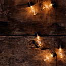 Solar Powered Retro Bulb String Of 10 LED Lights Lighting Iconix 