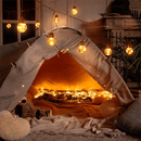 Solar Powered Retro Bulb String Of 10 LED Lights Lighting Iconix 