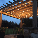 Solar Powered Retro Bulb String Of 10 LED Lights Lighting Iconix 